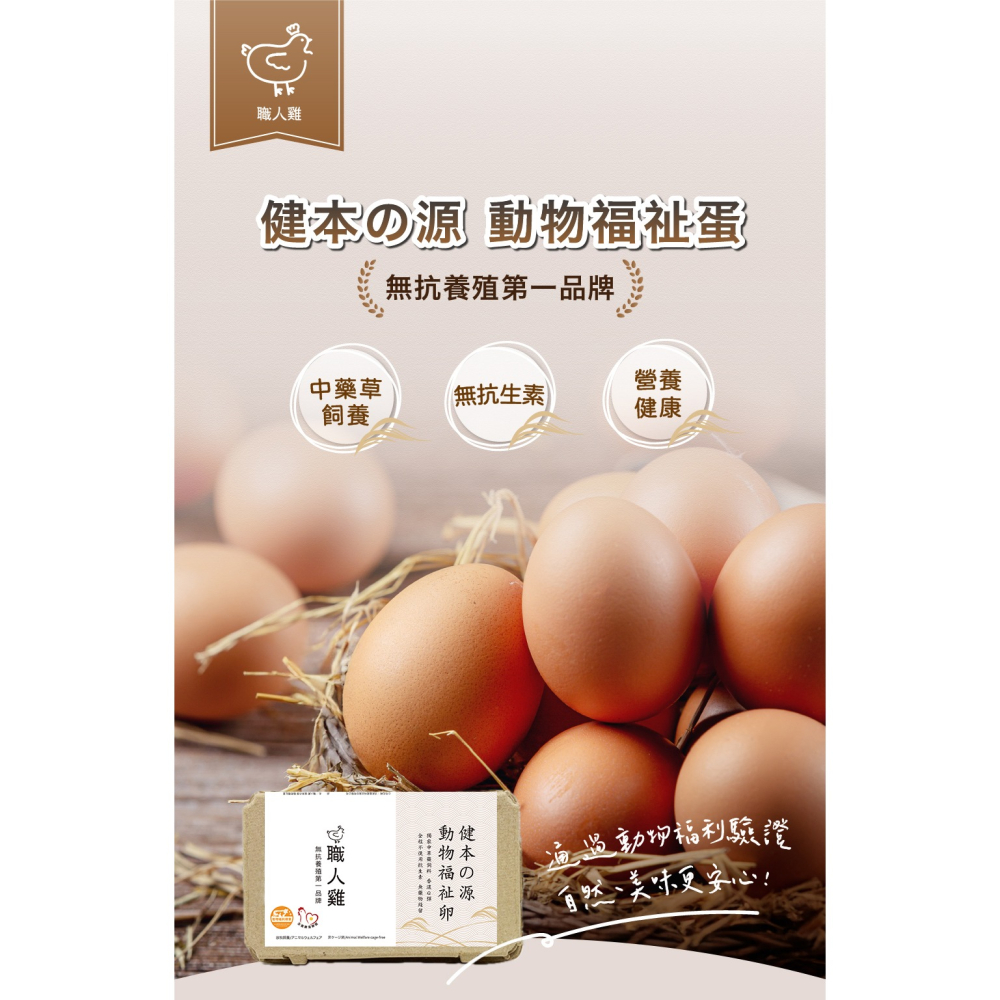 職人雞 健本の源動物福祉卵 2盒/每盒15粒/共30粒-細節圖2