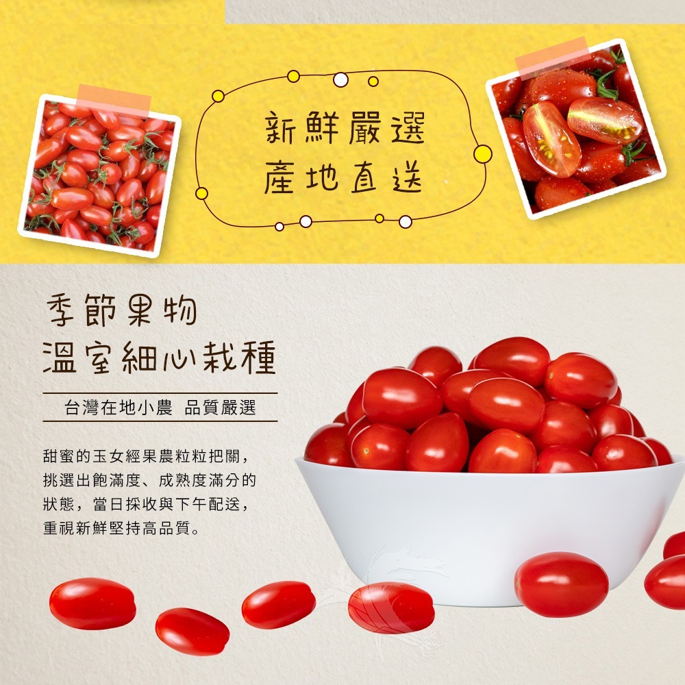 【禾鴻】高雄美濃溫室玉女小番茄3斤-細節圖4