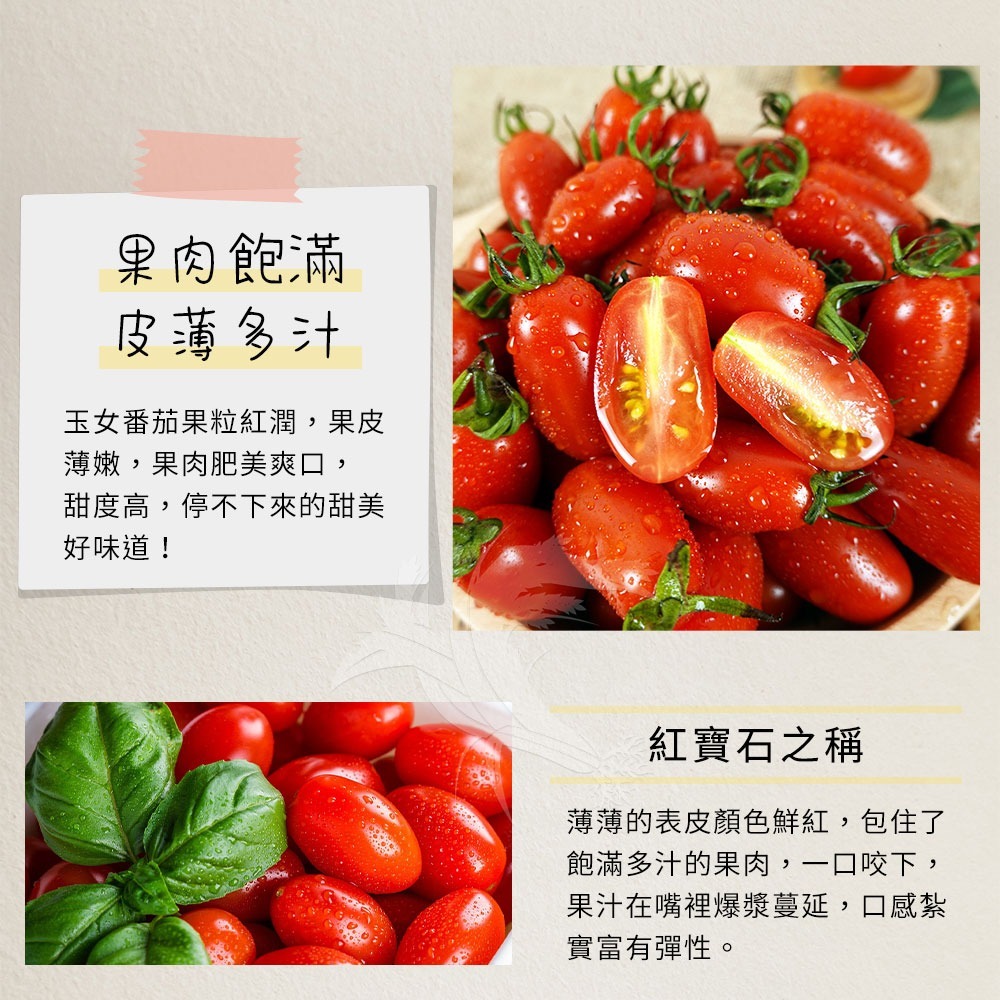 【禾鴻】高雄美濃溫室玉女小番茄3斤-細節圖5