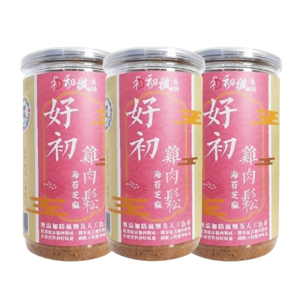 【初誠良物】海苔芝麻好初雞肉鬆(200g/罐)-規格圖7