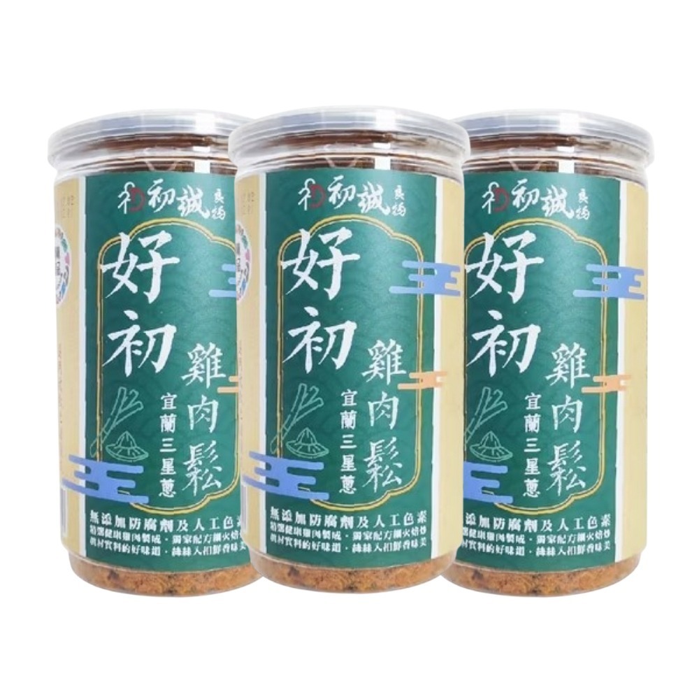 【初誠良物】宜蘭三星蔥好初雞肉鬆(200g/罐)-規格圖7