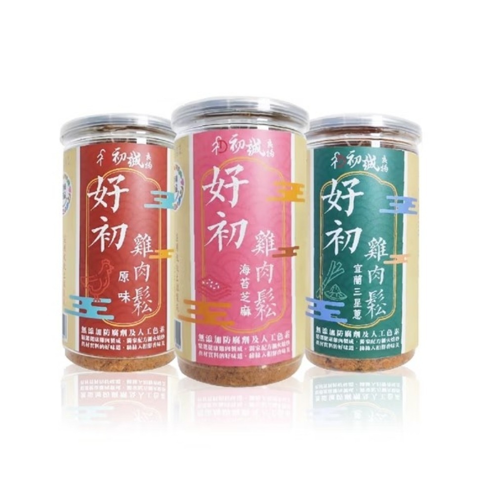 【初誠良物】好初雞肉鬆x3罐(200g/罐_原味+海苔芝麻+三星蔥)-細節圖8