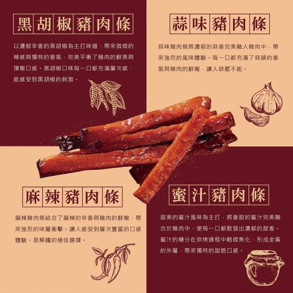 【初誠良物】蜜汁厚切豬肉條(100g/包)-細節圖7