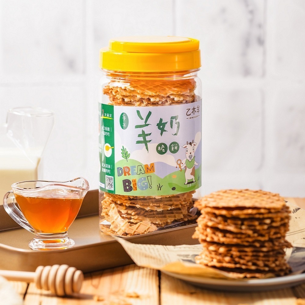 【乙木羊農牧】羊奶手工脆餅|蜂蜜-細節圖2