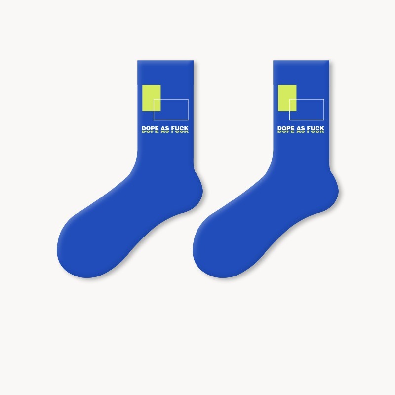 VYPST 現貨 ins個性字母中筒襪 純棉襪 素色 長襪 襪子 情侶襪 生日禮物 交換禮物 情人節禮物-細節圖6