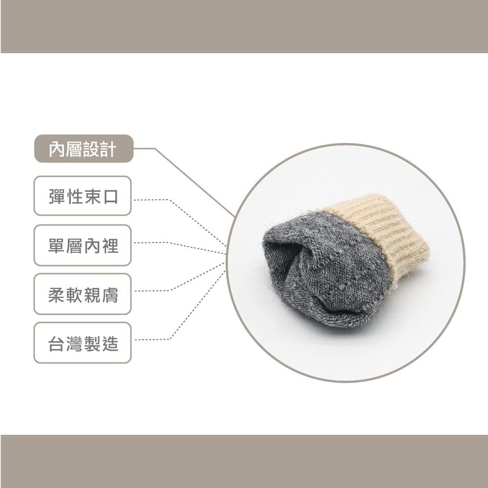 [bm]【瑟夫貝爾】針織釣魚手套 針織手套 保暖手套 男女適用 翻蓋手套 半指手套 台灣製造 250116-10#C-細節圖7