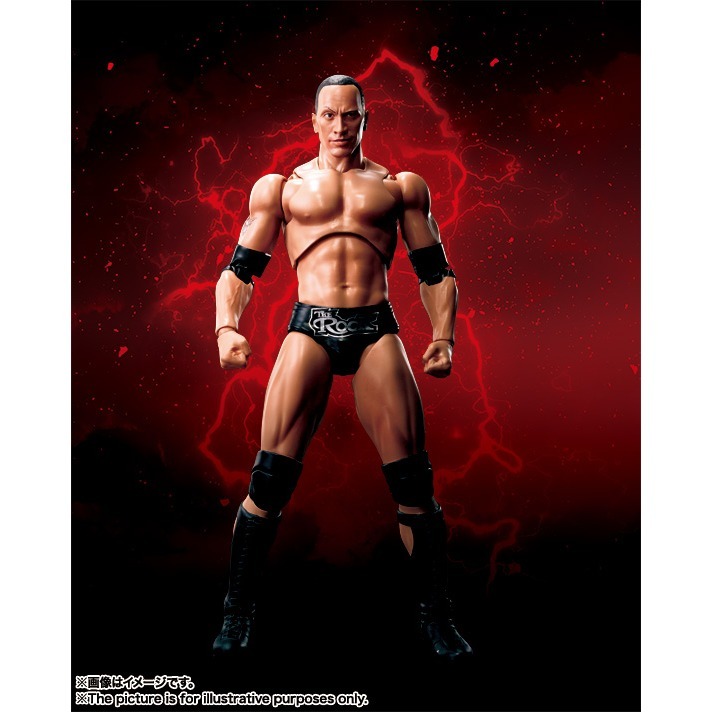 [bm] bandai 萬代 shf S.H.Figuarts 巨石強森 ROCK 摔角 WWE #C-細節圖4