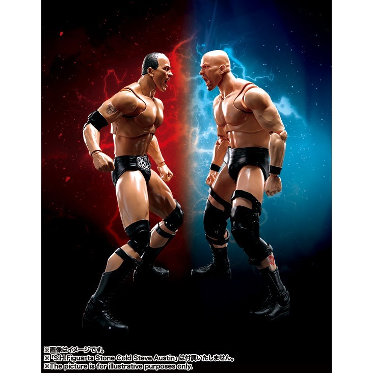 [bm] bandai 萬代 shf S.H.Figuarts 巨石強森 ROCK 摔角 WWE #C-細節圖9