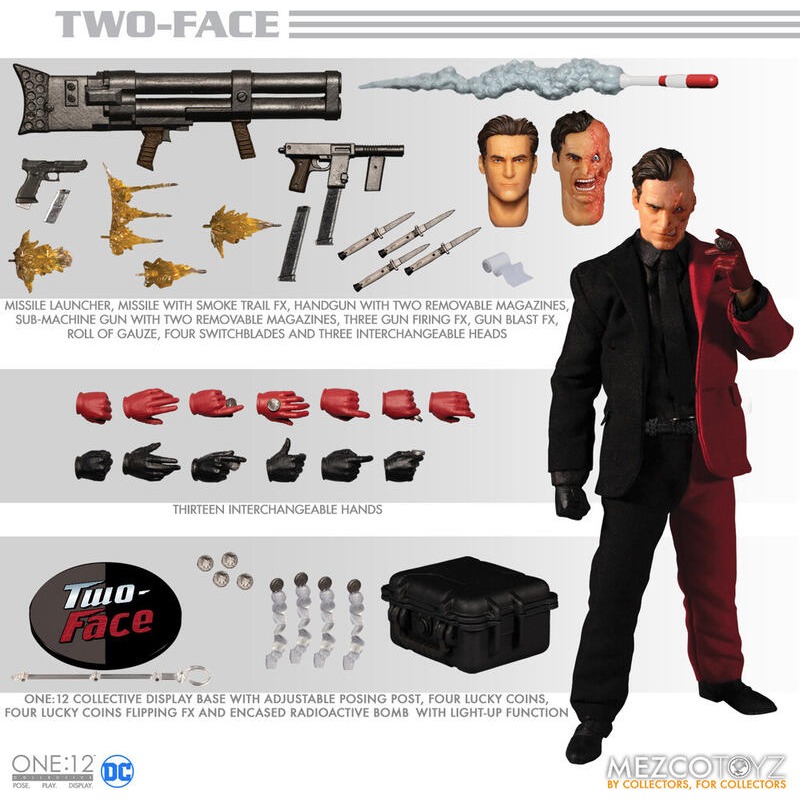 [bm] MEZCO One: 12 Collective DC 雙面人 蝙蝠俠 反派 6吋 可動完成品 #C-細節圖3