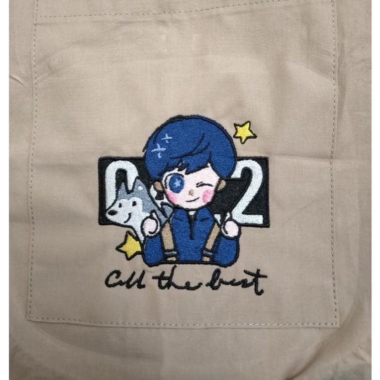 繡學號 客製化 代工 LOGO 電繡 繡字 polo衫 襯衫 商標 刺繡 圖文 圍裙 設計-細節圖3
