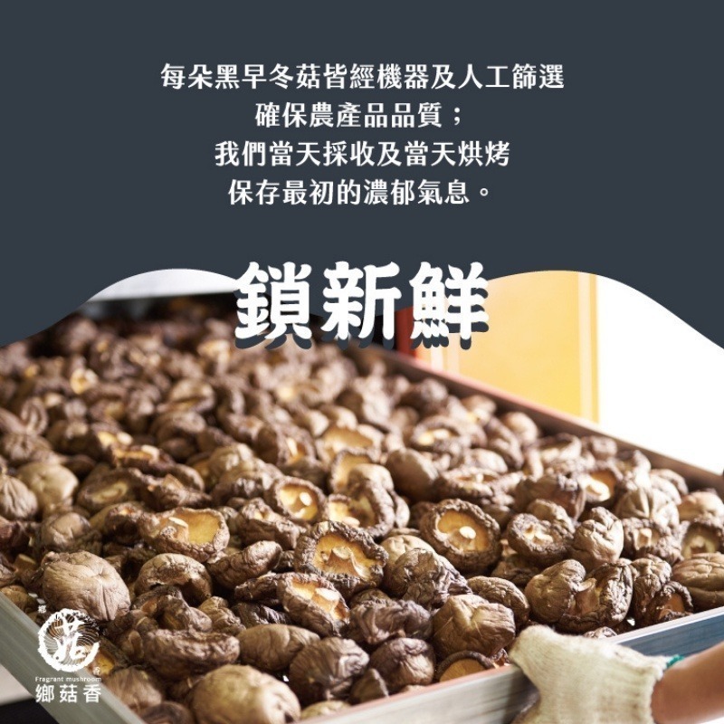 【鄉菇香 親好屋】有機鈕扣菇 台灣在地頂級香菇 300克大包裝 Q彈多汁 料理必備 台中新社 呂健旭 有機冬菇 年節送禮-細節圖6