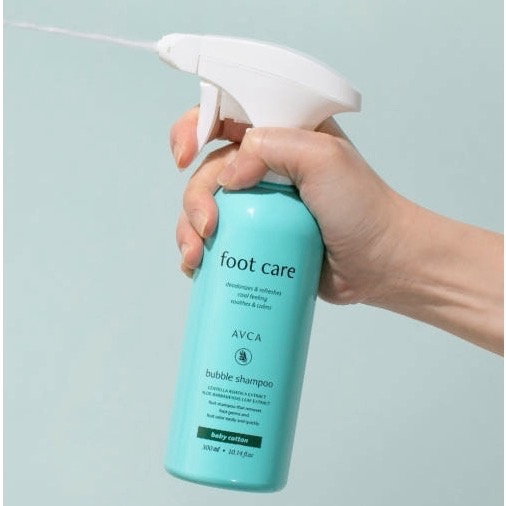 ⭐️現貨快速出貨⭐️ 韓國🇰🇷AVCA足部泡泡洗腳露 嬰兒棉香(綠瓶)300ml-細節圖2