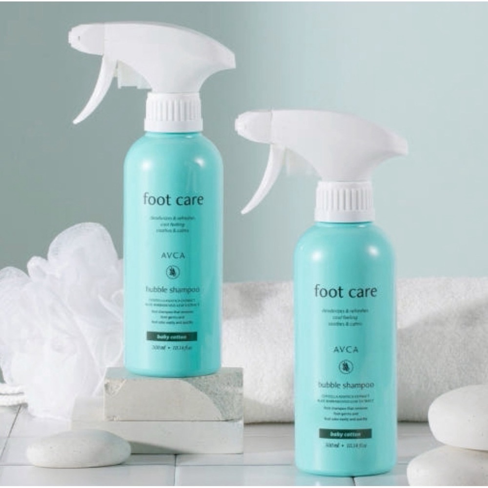 ⭐️現貨快速出貨⭐️ 韓國🇰🇷AVCA足部泡泡洗腳露 嬰兒棉香(綠瓶)300ml-細節圖3