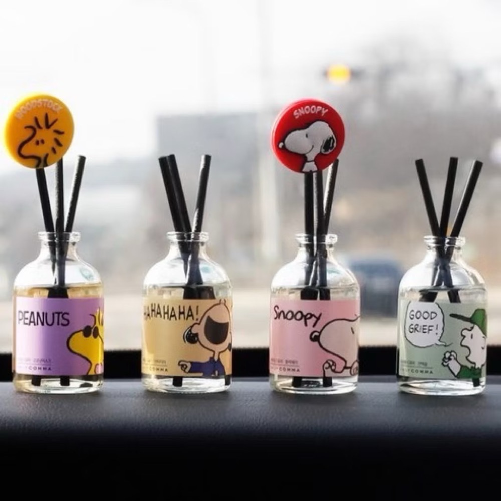 ⭐️現貨快速出貨⭐️ 韓國🇰🇷製造 DAILY COMMA史努比聯名限量 香氛擴香瓶50ml(2瓶/盒)-細節圖4