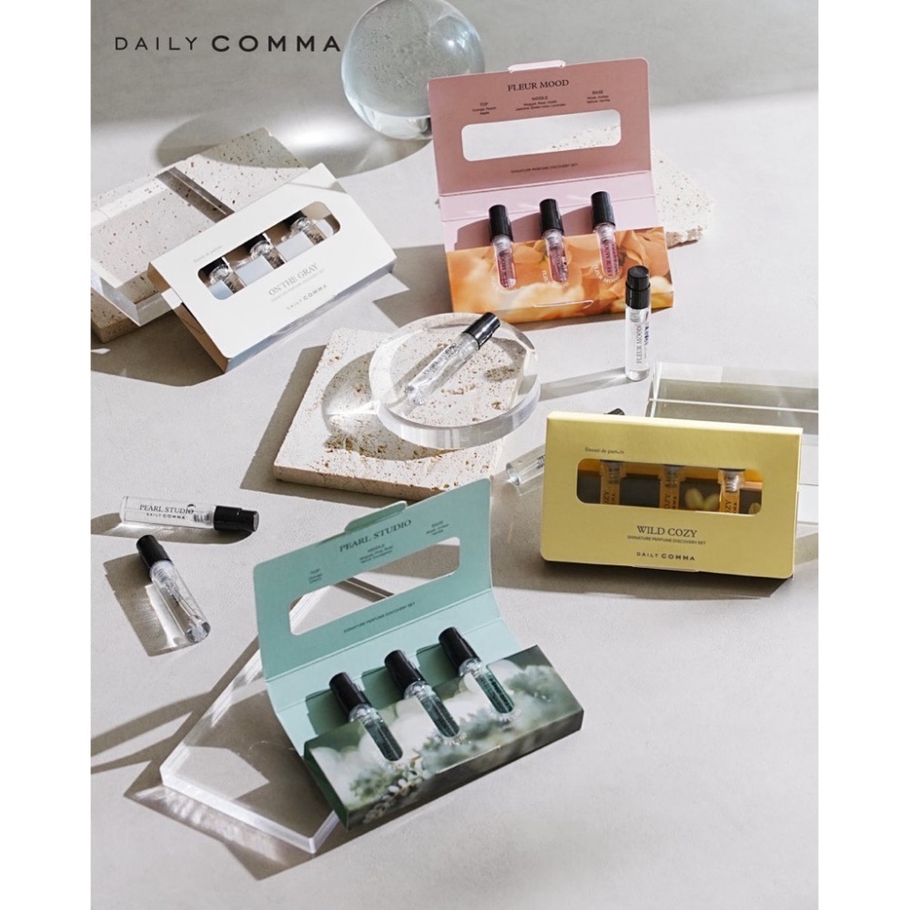 ⭐️現貨快速出貨⭐️ 韓國🇰🇷DAILY COMMA 日常香氛小香禮盒 3.3ml*3ea(盒)-細節圖2