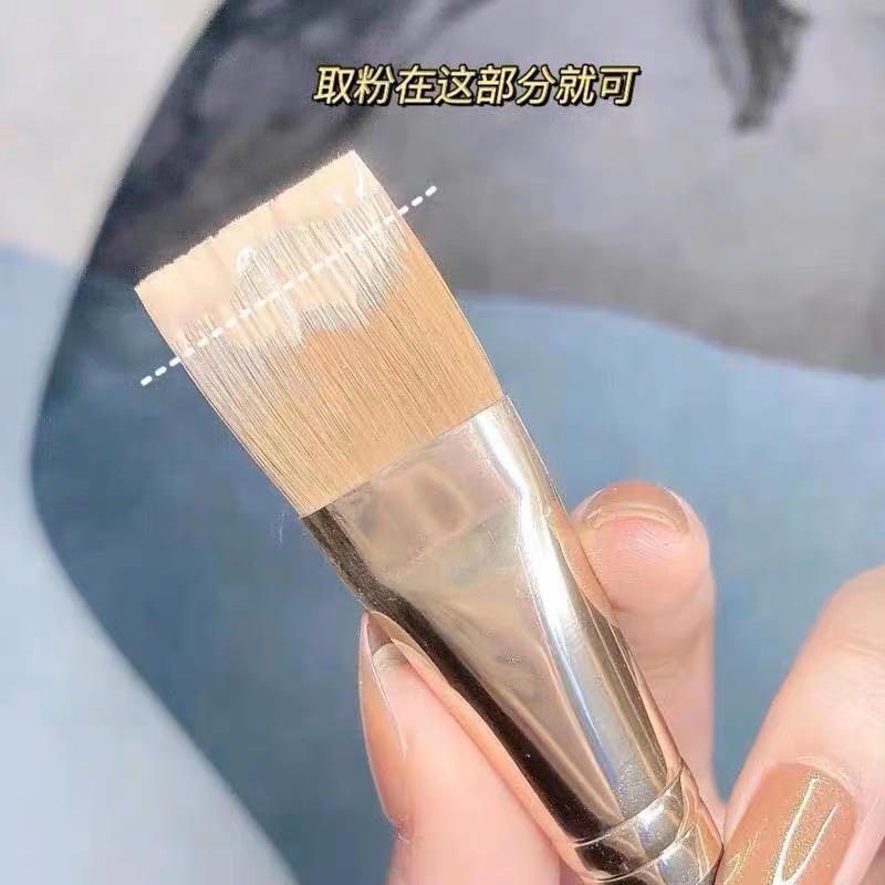 台灣🇹🇼出貨 191粉底刷 扁平頭 無痕不吃粉 滄洲初學者打底化妝刷-細節圖2