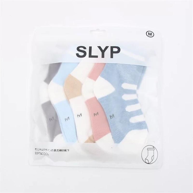 全棉 可愛寶寶襪！可愛星星波點條紋圓點寶寶襪 男女寶寶兒童襪中筒寶寶襪 童襪 一組五雙 (5雙入包裝) 棉襪 5入-細節圖7