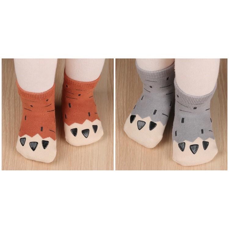 不對稱童趣短襪 動物 膠底防滑寶寶襪 防滑地板襪子 短襪 男孩女孩不對稱襪 幼兒襪 不對稱嬰兒襪 韓版童襪 中筒襪-細節圖8