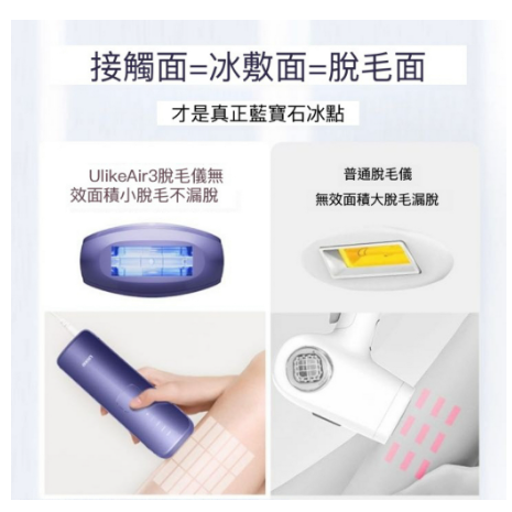 【限時下殺】保固一年 免運 台灣現貨 Air3 U-like 藍寶石 脫毛 腿毛 腋毛 私處 唇毛 家用 除毛原廠保固-細節圖5