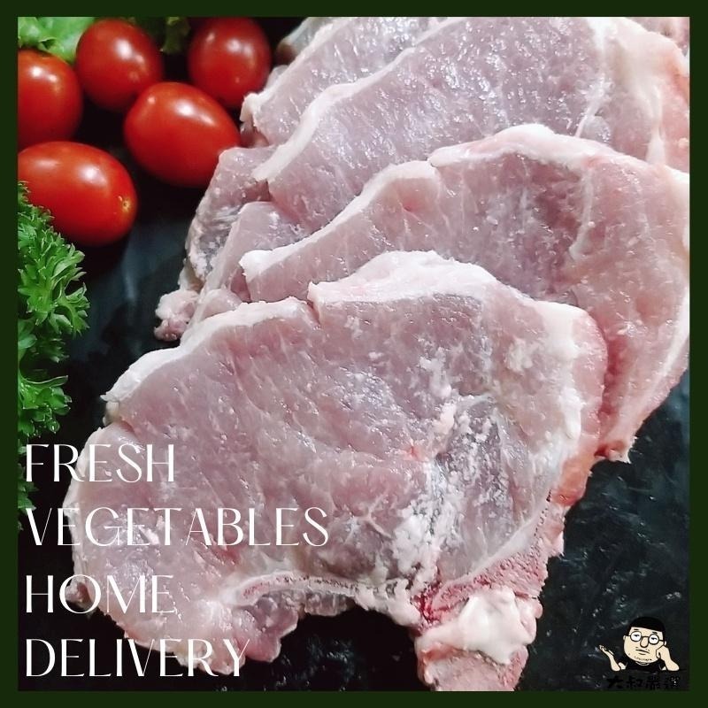 【全館999免運】大叔嚴選~溫體黑毛豬~帶骨里肌 約600克±10%-細節圖2