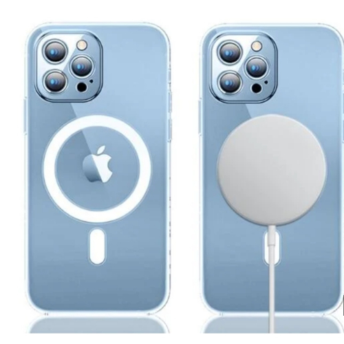 磁吸充電殼 iPhone 15 14 13 12 11 XS XR 磁吸手機殼 透明防摔殼 支援 MagSafe