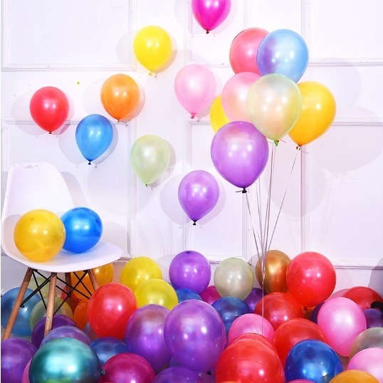 氣球派對多🎉 10吋夢幻多色加厚珠光氣球 10吋珠光氣球 乳膠氣球 派對氣球-細節圖2