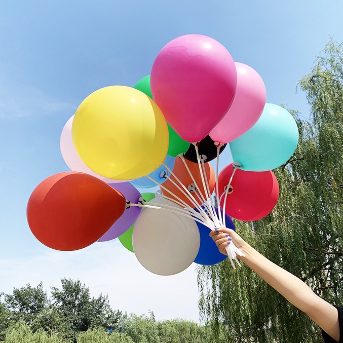 氣球派對多🎉 30公分拖桿 圓形乳膠氣球拖桿組（球拖+桿子）氣球 生日氣球 派對氣球 生日佈置 婚禮 結婚 過年-細節圖5