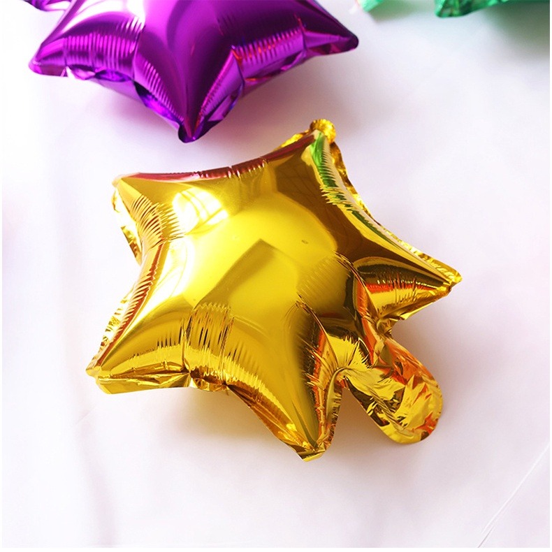 氣球派對多🎉10吋 星星鋁膜氣球 星星氣球 生日佈置 週歲佈置 派對 慶生 收涎 抓周 派對佈置 氣球 造型氣球-細節圖3