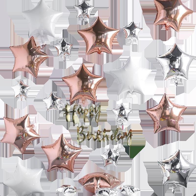氣球派對多🎉10吋 星星鋁膜氣球 星星氣球 生日佈置 週歲佈置 派對 慶生 收涎 抓周 派對佈置 氣球 造型氣球-細節圖4