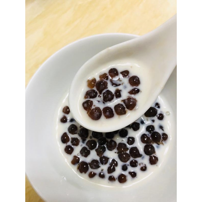 珍珠粉圓 批發600g 營業指定用 生粉圓 工廠大量批發 黑糖 台灣製 中粉圓 黑糖珍珠 中小珍 現貨-細節圖3