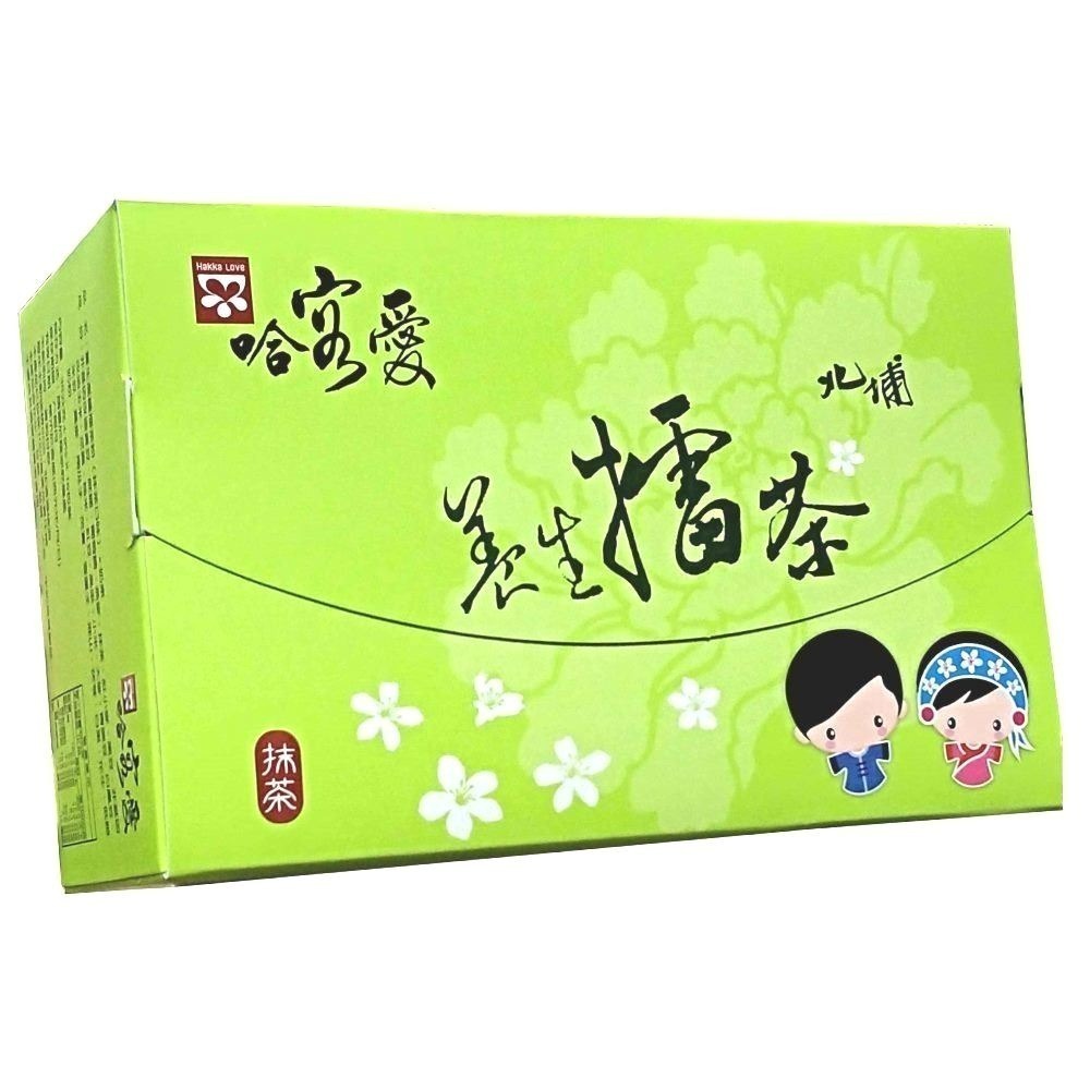 【啡茶不可】哈客愛抹茶擂茶16入/盒-細節圖2