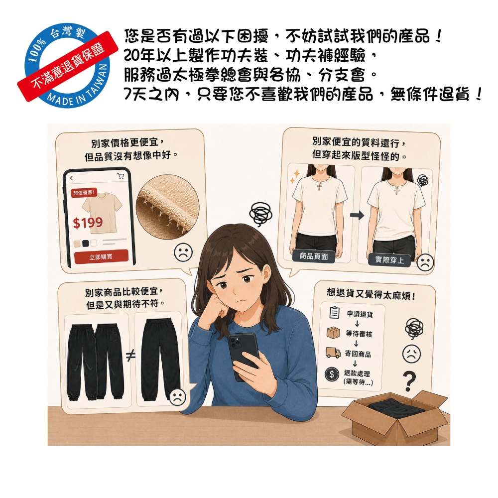 台灣製現貨供應 白色吸濕排汗 中式風格 短袖功夫衫 功夫裝 太極服 練功服 宮廟服 禪修上衣 運動衫-細節圖8