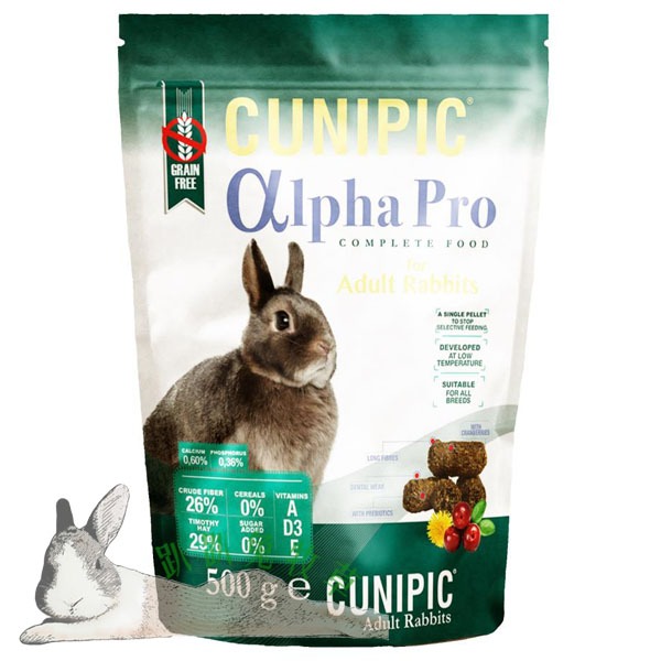 ◆趴趴兔牧草◆西班牙 Cunipic 無穀成兔飼料 500克/1.75公斤-規格圖2