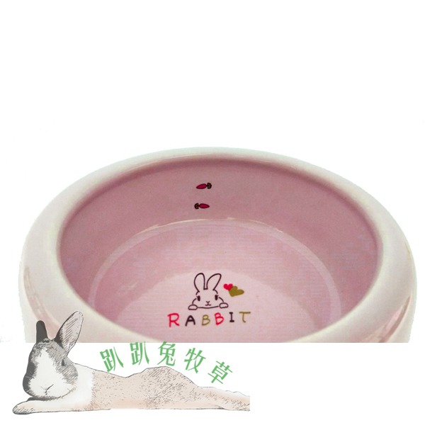 ◆趴趴兔牧草◆日本Marukan 兔用加高 陶瓷碗-細節圖3