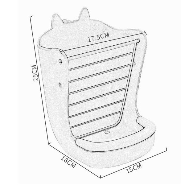 ◆趴趴兔牧草◆兔兔耳朵造型 二合一 草架 飼料盒-細節圖2