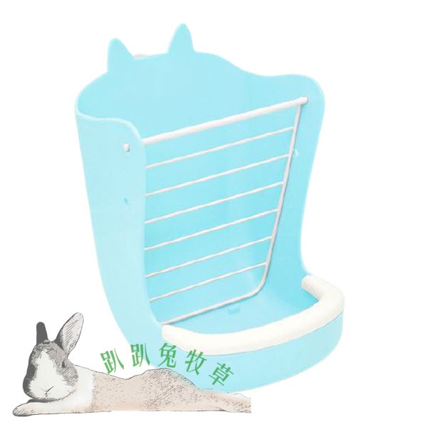 ◆趴趴兔牧草◆兔兔耳朵造型 二合一 草架 飼料盒-規格圖5