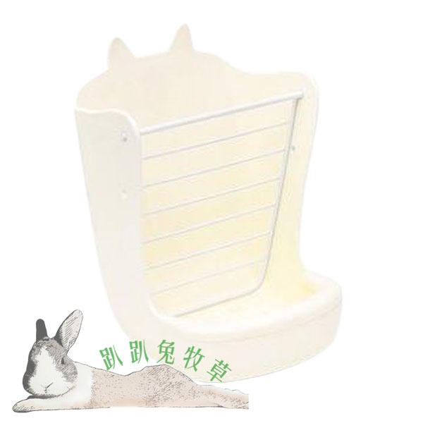◆趴趴兔牧草◆兔兔耳朵造型 二合一 草架 飼料盒-規格圖5