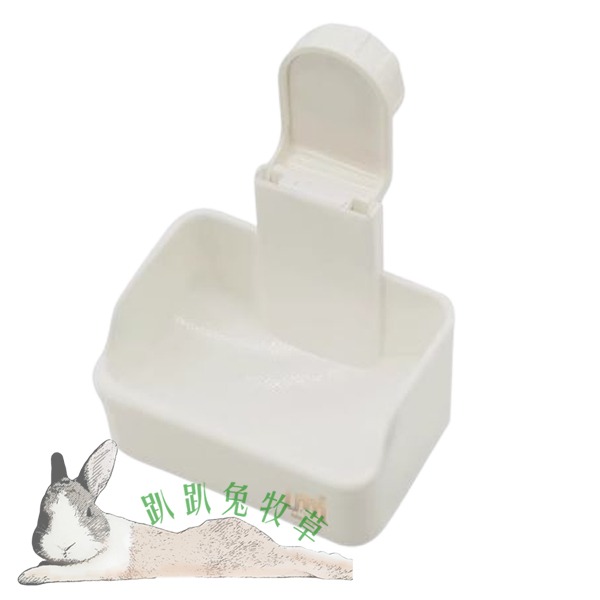 ◆趴趴兔牧草◆UMI 可固定防打翻食盆 白色/粉色 食碗 兔 天竺鼠-規格圖4