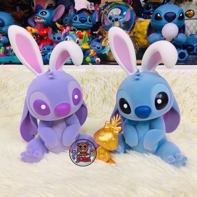 【現貨】兔年限量2023 九木 迪士尼 史迪奇 香芋紫 紫兔 兔子 植絨 兔耳 小金-細節圖2
