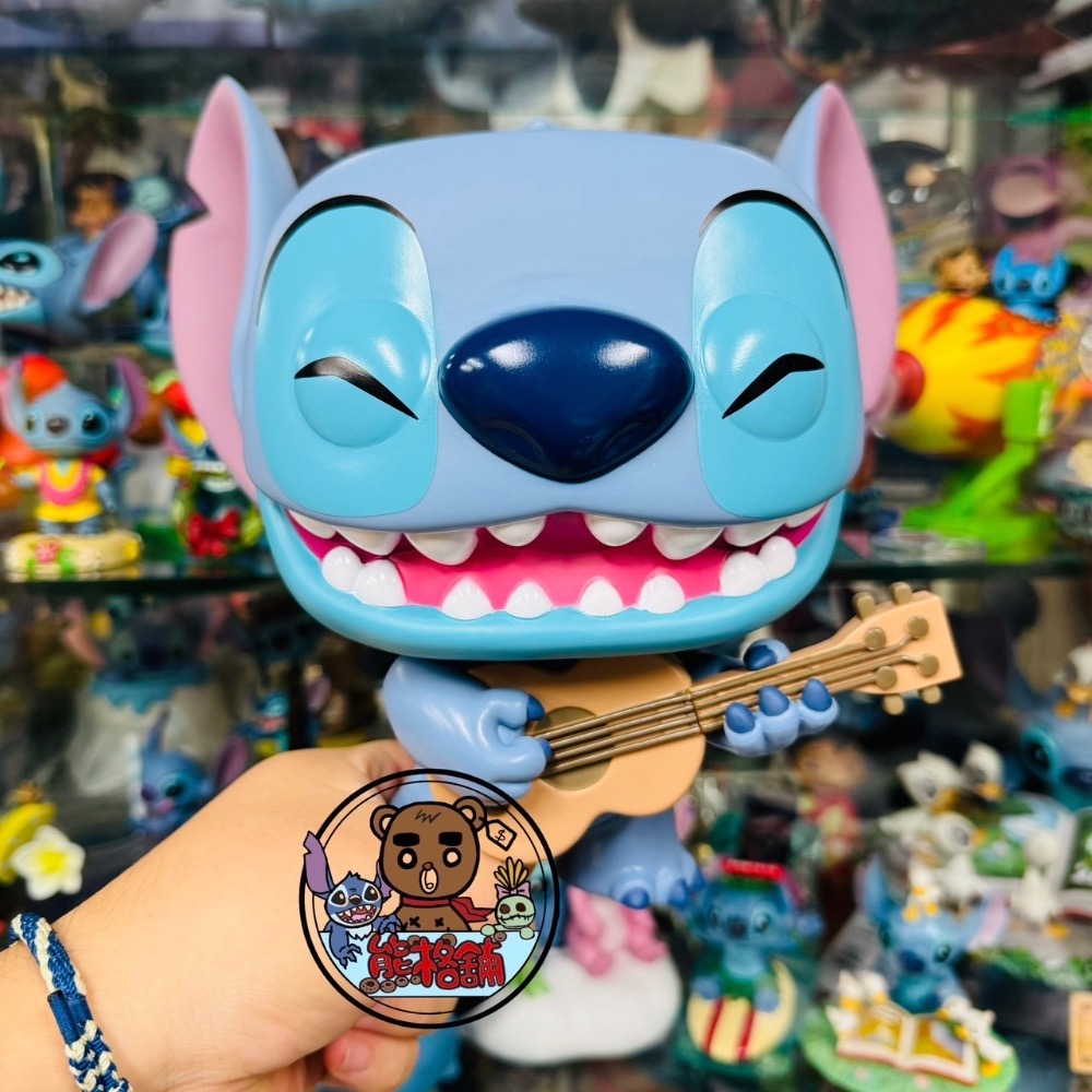 【現貨】Funko POP 1419 Jumbo 特大史迪奇烏克麗麗 24.5公分 國際版 公仔 熊格舖-細節圖2