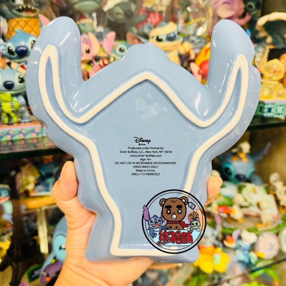 【現貨】史迪奇 造型陶瓷盤 迪士尼 星際寶貝 陶瓷 盤子 熊格舖-細節圖2
