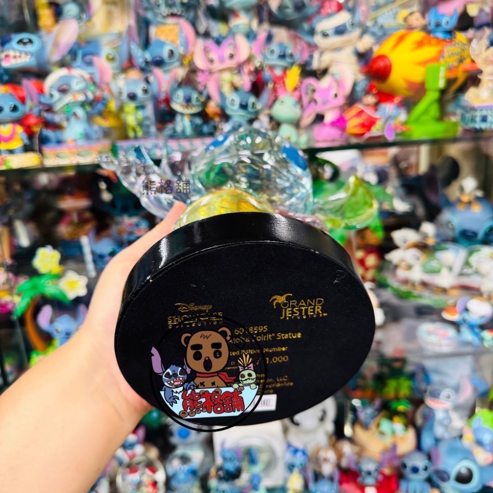 【現貨】全球限量1000隻 第二代 彩虹 史迪奇 塑像 星際寶貝 水晶 琉璃 禮物 stitch 熊格舖-細節圖3