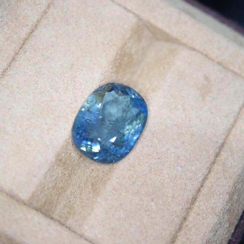 【艾爾莎寶石】【附證】6.53ct 極品聖瑪莉亞色！天然海藍寶 Aquamarine 海藍寶難得的乾淨超深藍-細節圖2