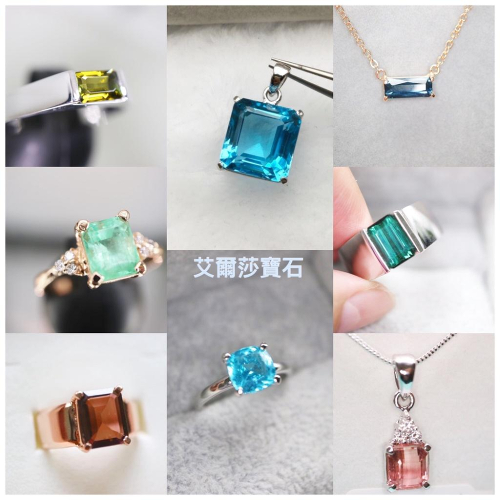 【艾爾莎寶石】19.52ct 近頂級淨度IF！罕見公主方！純淨藍！天然瑞士藍拓帕石Swiss Blue Topaz-細節圖6