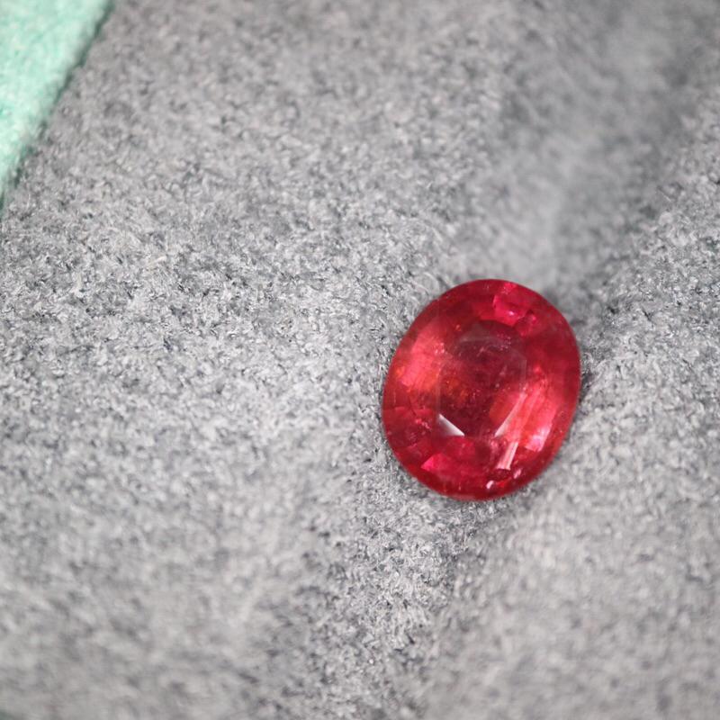 【艾爾莎寶石+】3.51ct 閃亮濃郁紅！天然無燒紅寶碧璽 Rubellite 高貴典雅-細節圖2