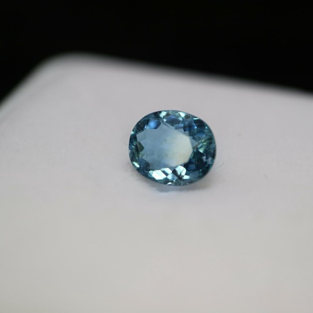 【艾爾莎寶石】【附證】1.39ct 天然無燒深海藍寶 海藍寶難得的乾淨超深藍-細節圖5