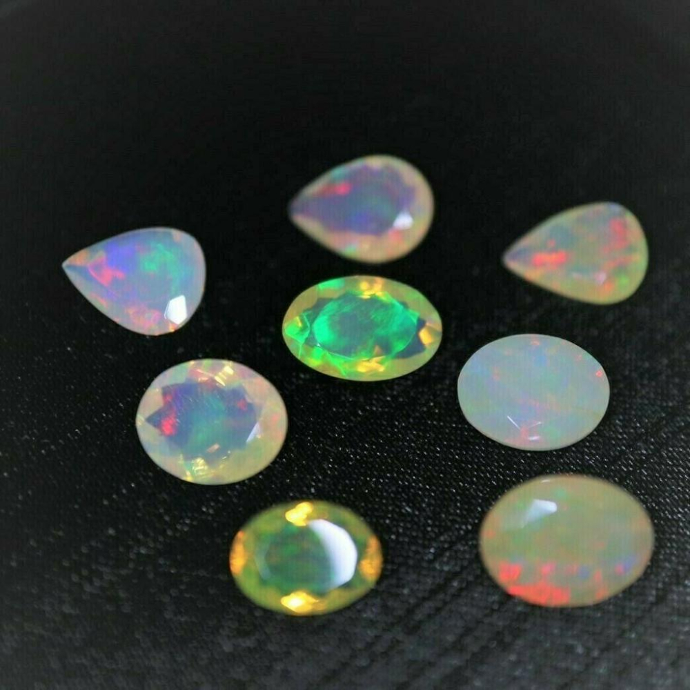 【艾爾莎寶石】品項(E) 2.38ct 刻面優質彩虹分佈整顆寶石！天然歐珀（蛋白石）Opal-細節圖2