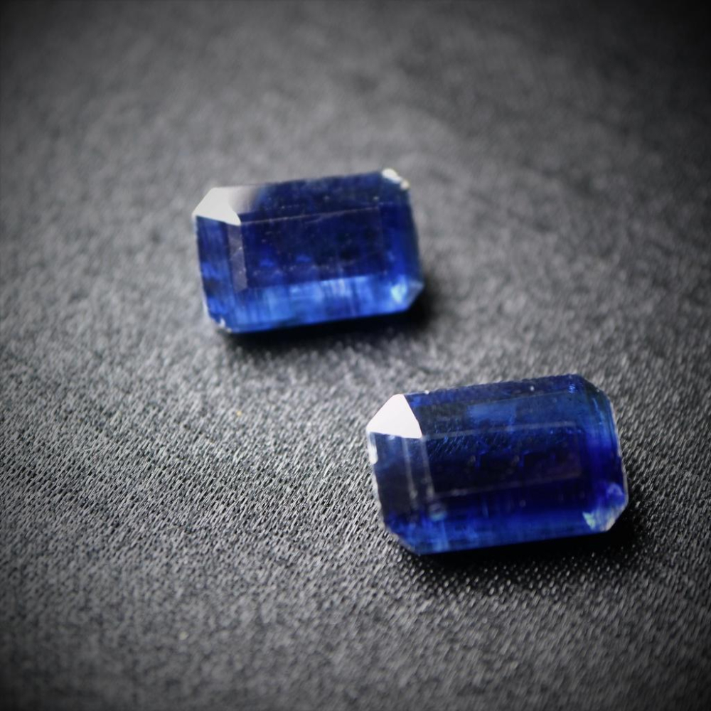 【艾爾莎寶石】2pcs共17.08ct 罕見大顆皇家藍一對！天然無燒藍晶石 Kyanite-細節圖3