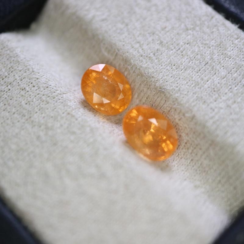 【艾爾莎寶石】品項(C) 1.24ct 正港芬達色！火光超強！淨度超高！天然無燒錳鋁榴石 Spessartite-細節圖3