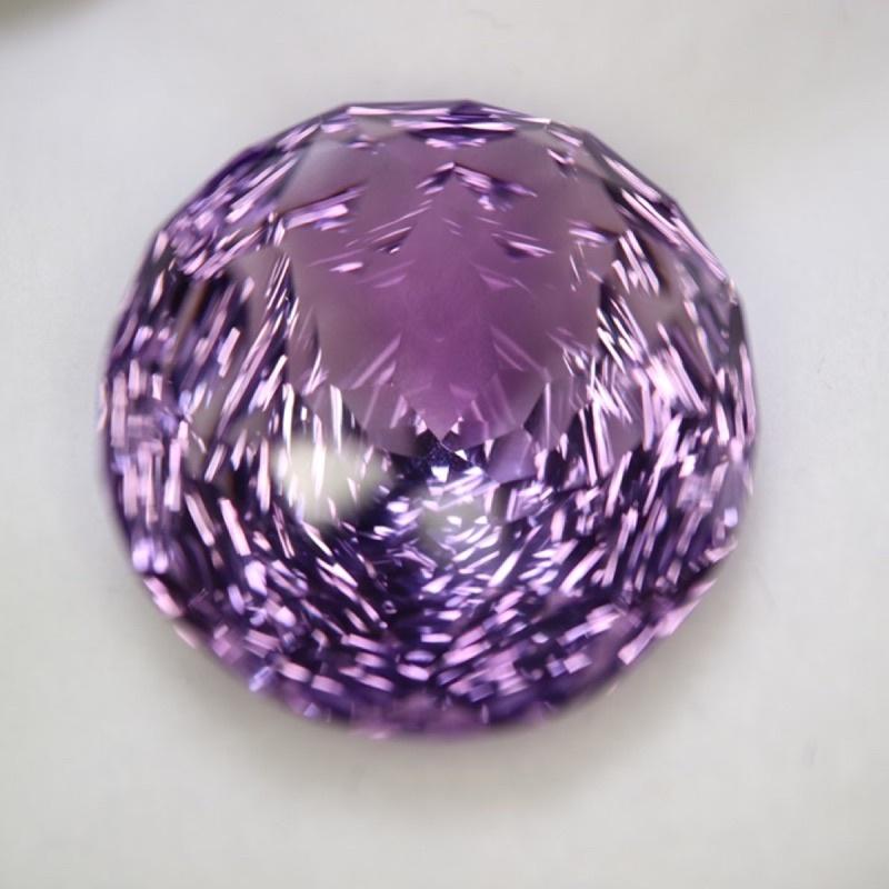 【艾爾莎寶石】17.99克拉 頂級淨度IF！3D紫玫瑰 烏拉圭爆美 天然無燒紫水晶 Amethyst-細節圖3
